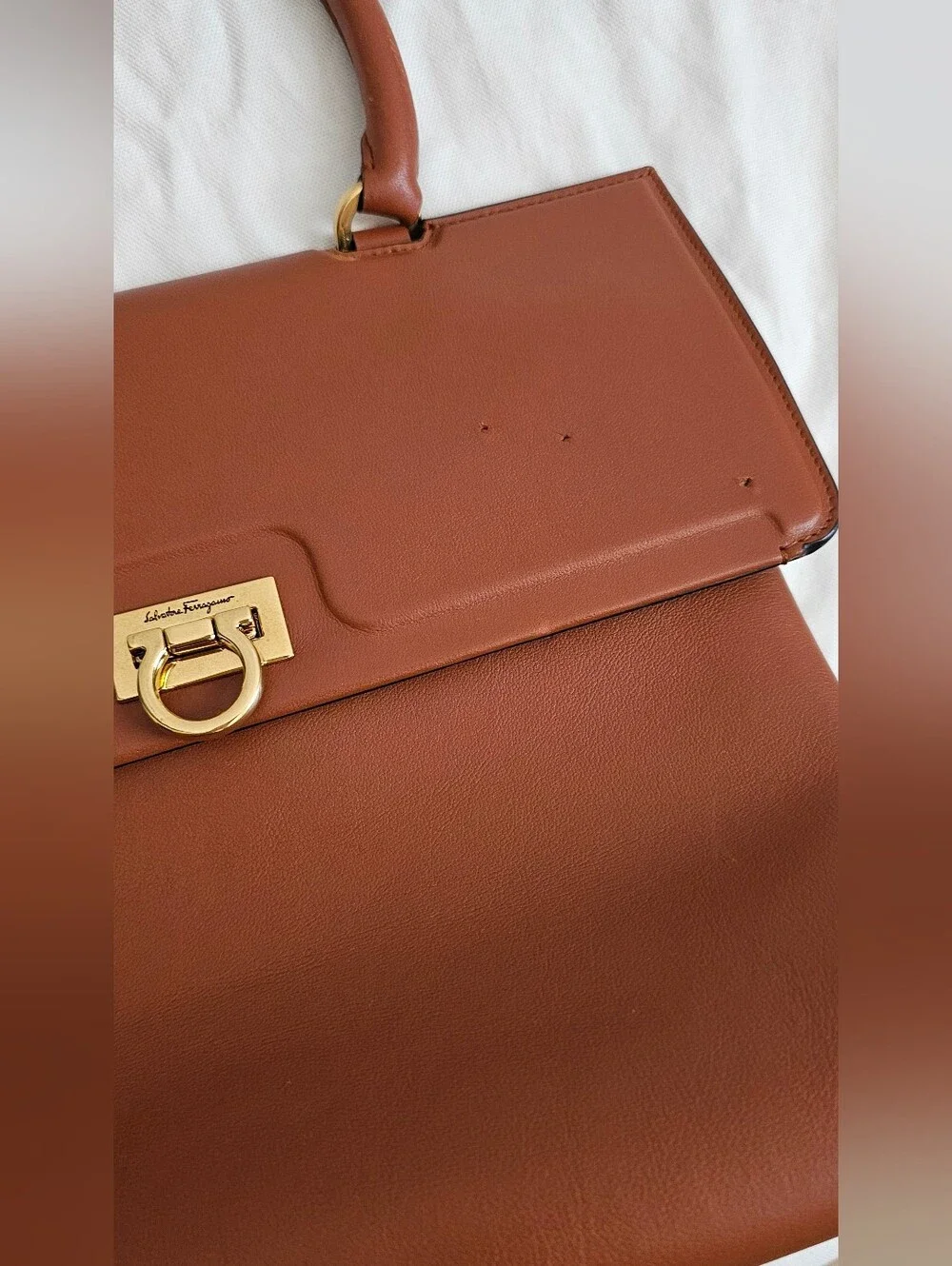 Ferragamo Trifolio Top Handle Bag
